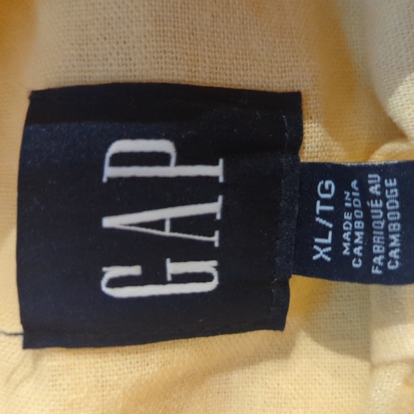 XL Gap Button Down Linen Dress Shirt - Picture 4 of 5